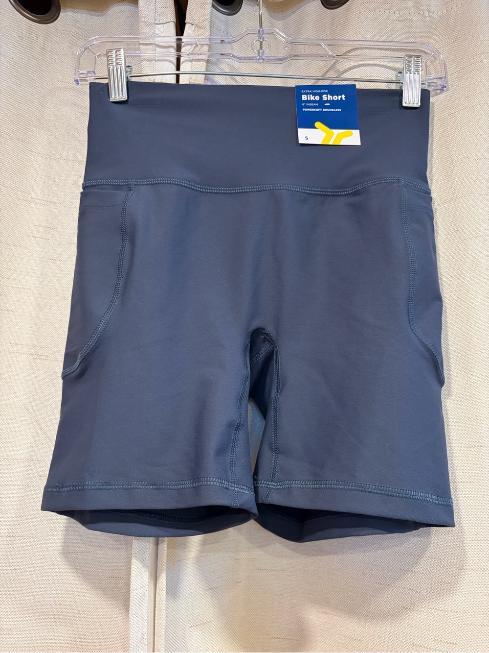 Old Navy High-Rise Navy Bike Shorts with Side Pockets